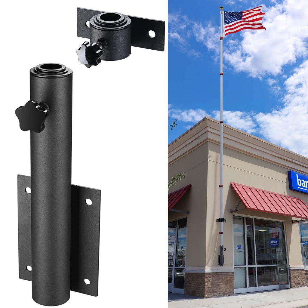 Yescom Vertical Flagpole Dock Mount Holder D1" to 2 3/8"