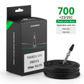 ROCKBROS 700X23/25/28/35C Road Bike Inner Tube 48mm Presta/Schrader Valve High Self Sealing Butyl Rubber