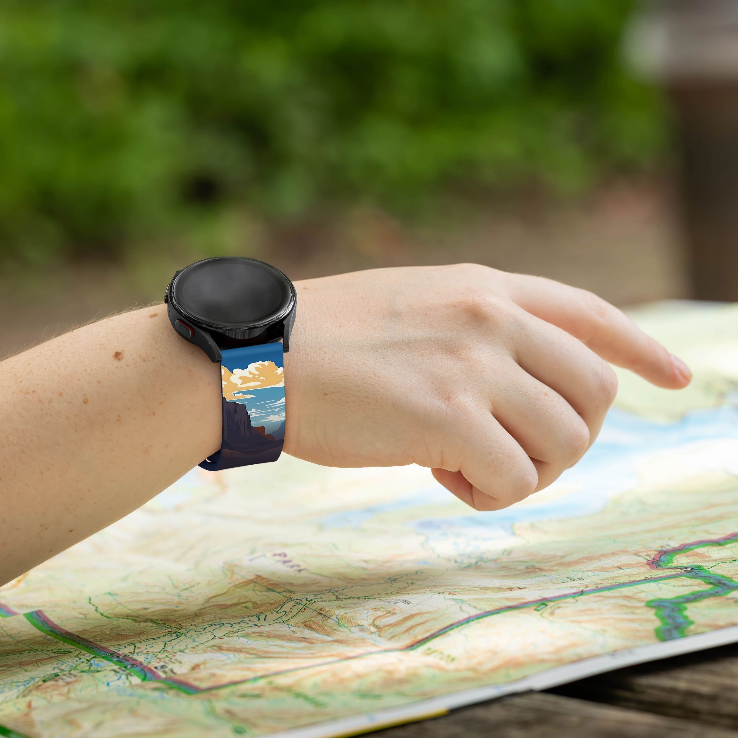 National Parks Big Bend HD  Watchband for Samsung, Garmin, Fossil, and More