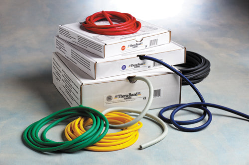 TheraBand Blue Resistance Tubing - 100 ft Roll - Heavy Resistance Exercise Cord