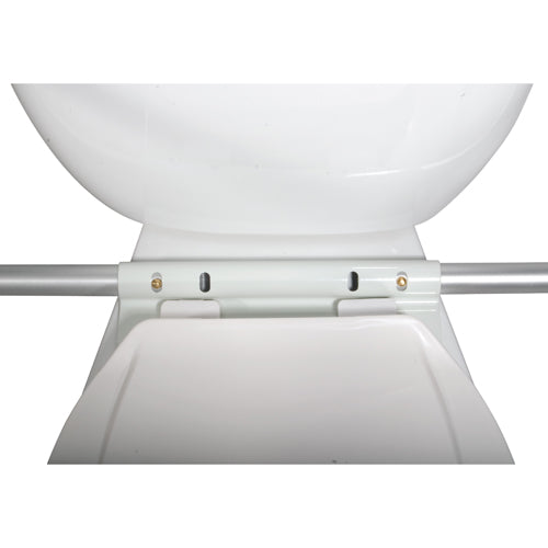 Adjustable Toilet Safety Rail with Waterfall Armrests - 300 lbs Capacity