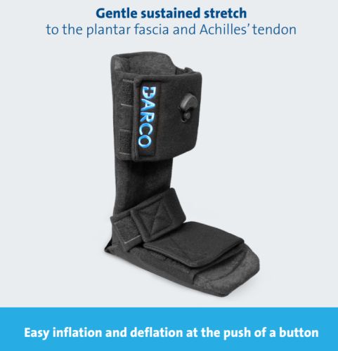 DARCO Plantar Fasciitis Night Splint - Black X-Large - Adjustable Dorsiflexion