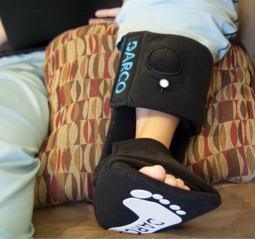 DARCO Plantar Fasciitis Night Splint - Black X-Large - Adjustable Dorsiflexion