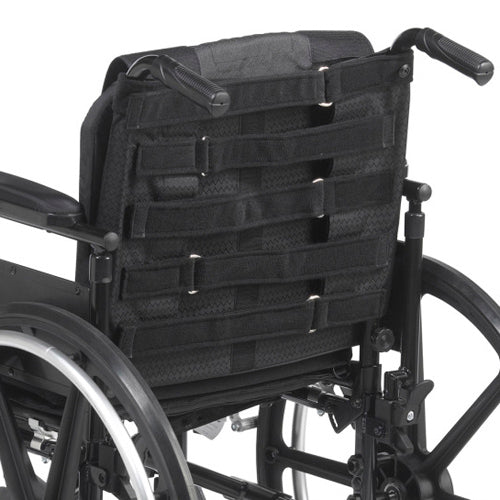 Adjustable Tension Wheelchair Back Cushion - Fits 16-21" Wide Wheelchairs