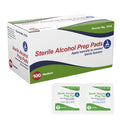 Alcohol Prep Pads, Medium Sterile, 70% Isopropyl Alcohol, 100 Count Box