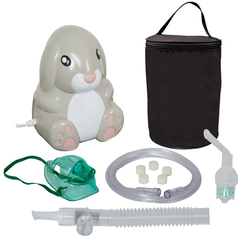 Roscoe Pediatric Bunny Nebulizer System with TruNeb, Disposable Nebulizer & Carry Bag
