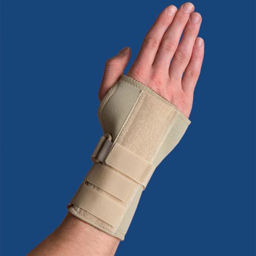 Thermoskin Carpal Tunnel Wrist Brace with Dorsal Stay - Small Left Hand Support