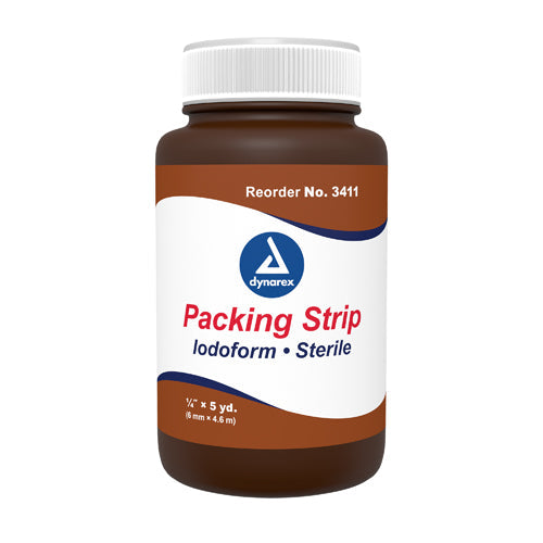 Iodoform Gauze Packing Strips 1/4 x 5 Yards - Wound Packing & Drainage