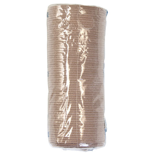 Latex-Free Elastic Bandage 4 Inch x 5 Yards - Consistent Compression, 10 Count