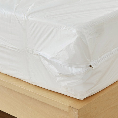 Full Size Zippered Mattress Protector 54 x 75 x 9 - Waterproof & Flame Retardant