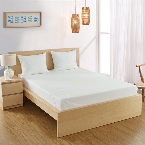 Full Mattress Protector 54x75x9 - Waterproof, Flame Retardant Bed Cover