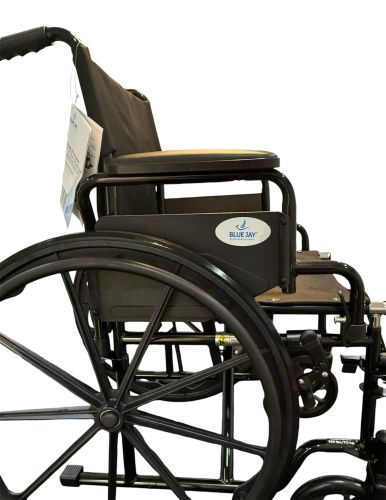 ROLL WITH ME 18" Standard Wheelchair with Flip-Up Desk Arms and Swing-Away Footrests
