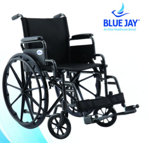 ROLL WITH ME 18" Standard Wheelchair with Flip-Up Desk Arms and Swing-Away Footrests