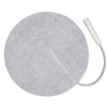 TENS/NMS/FES Electrodes - 2.75" Round White Cloth - Self-Adhering & Reusable - Pack of 4