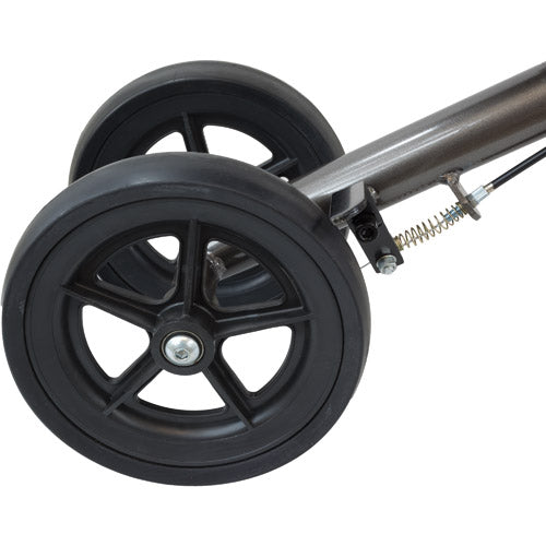 Roscoe Economy Knee Scooter - Sterling Grey - Steerable, Folding Knee Walker
