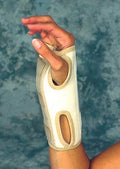 Canvas Wrist Brace: Medium 3 - 3.5 Inch, Adjustable Support for Sports & Orthopedic Use | Sportaid