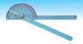 8" Stainless Steel Goniometer - 180° Range, 5° Increments - Physical Therapy Tool