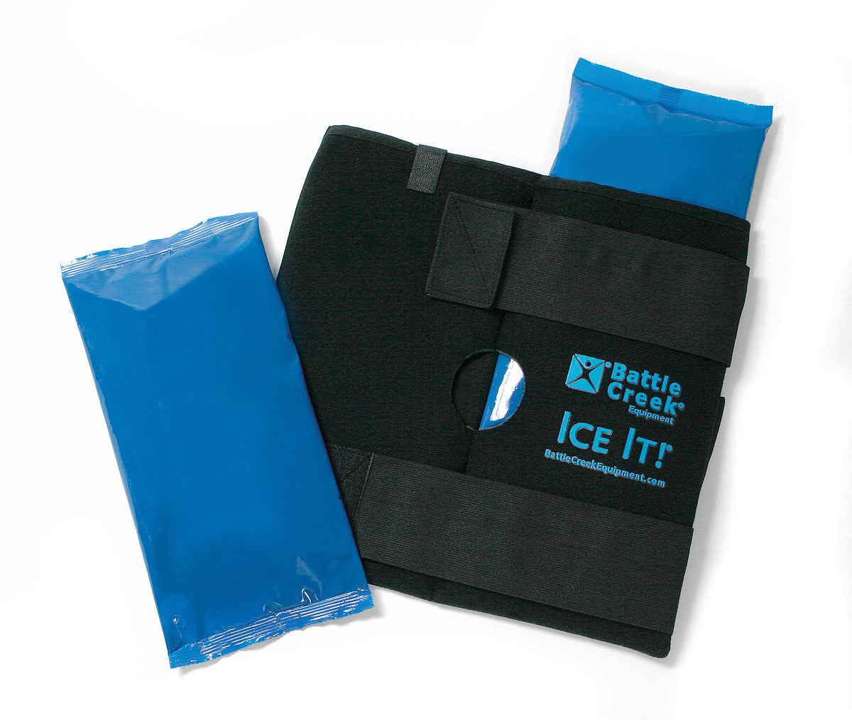 Ice It! ColdComfort Knee Ice Pack Wrap - Full Coverage Cold Therapy - 12 x 13