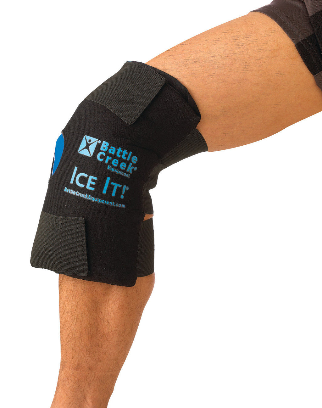 Ice It! ColdComfort Knee Ice Pack Wrap - Full Coverage Cold Therapy - 12 x 13