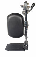 Articulating Elevating Leg Rests Pair - Aluminum Footplate, Chrome Extensions - for Lightweight Wheelchairs