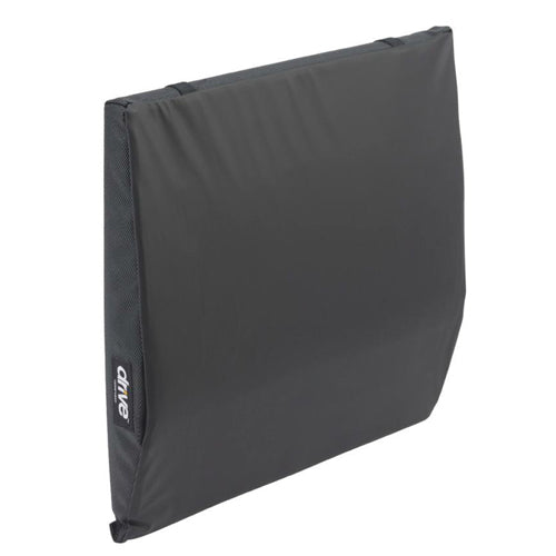 Wheelchair Back Cushion 18x17 with Lumbar Support, Non-Slip, Waterproof Liner