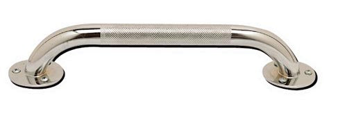 32-Inch Knurled Chrome Grab Bar - No-Slip Grip, ADA Compliant Bathroom Safety Rail