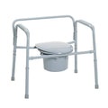 Bariatric Folding Bedside Commode - 650 lb Capacity - Extra Wide