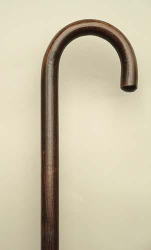 Walnut Wood Cane, 36 Inch - Hardwood Walking Stick with Rubber Tip