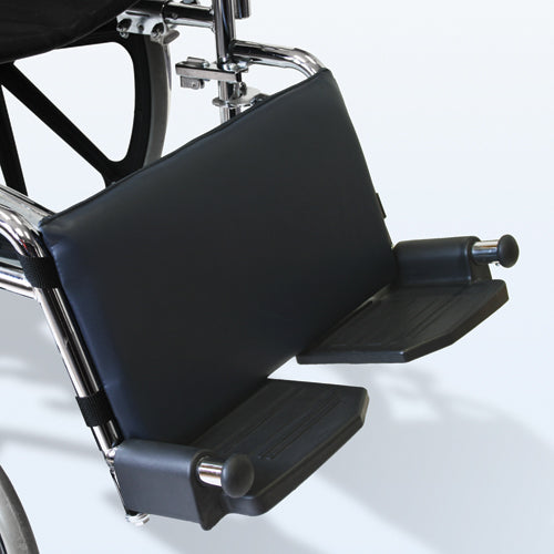Navy Vinyl Leg Rest Pad for Wheelchairs - 16" w X 9" h - Cushioned Support