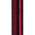 Red Crackle Offset Cane with Gel Grip - Adjustable Aluminum Walking Cane