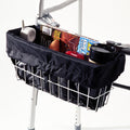 EZ Accessories Walker Basket Liner - Privacy, Zipper Pocket, and Drink Holders