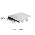 EZ Access Threshold Ramp 4" x 22.25" x 34" - Lightweight Aluminum Modular Entry Ramp