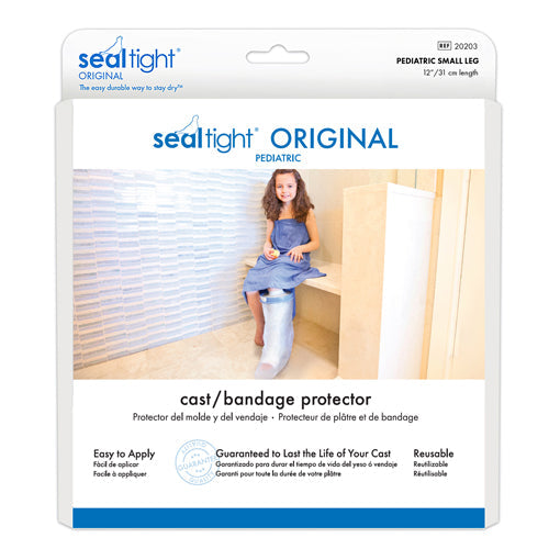 SEAL-TIGHT Original Cast Protector Pediatric Small Leg 12" - Waterproof Bandage Cover for Showering & Bathing