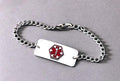 Stainless Steel Medical ID Bracelet - 8.5" - Blank Medical Alert Jewelry