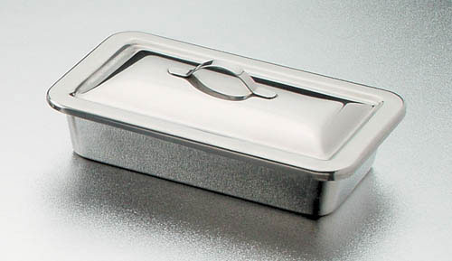 Stainless Steel Instrument Tray with Lid - 8.5 x 4.5 x 1.5 Inches