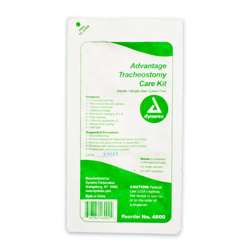 Advantage Trach Care Kit, One Compartment Tray, Respiratory & Tracheal Care Supplies, Case of 20