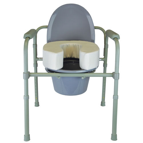 ELEVATE ME SOFTLY Blue Jay 4 Inch Raised Soft Toilet Seat - Comfortable Padded Cushion