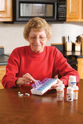 Twice-A-Day Weekly Pill Organizer - Color-Coded, Easy Pill Removal