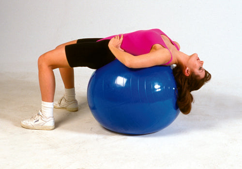 Heavy Duty 30cm Exercise Ball - 12 Inch Inflatable PT Ball, 600 lb Capacity, Blue