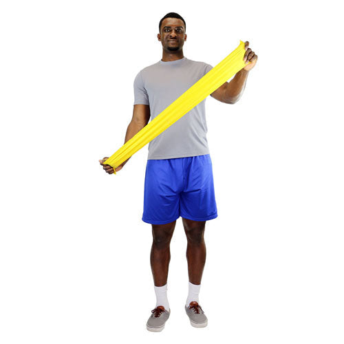 CanDo Yellow X-Light Exercise Band - 50 Yard Dispenser Box - Rehab & Conditioning