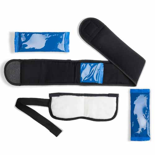 Ice It! Headache & Migraine Relief Kit - Hot & Cold Therapy Wrap with 3 Packs