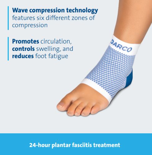 DCS Plantar Fasciitis Sleeve X-Large Men's 13+, Original - Heel Pain Relief & Arch Support