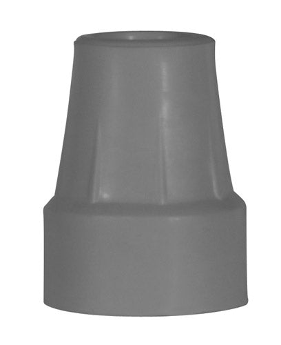Durable Grey Crutch Tips for 7/8" Diameter Canes & Crutches - Heavy Duty Pair