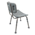 Blue Jay Bathroom Shower Chair with Back, Adjustable Height, 300 lb Capacity - Cs/4