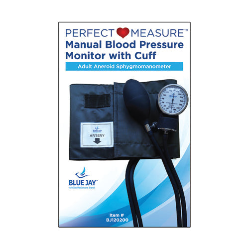 Perfect Measure Manual Blood Pressure Kit with Universal Cuff - Blue Jay