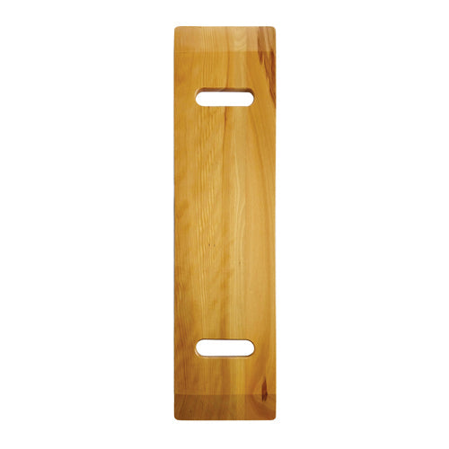 600 lb Capacity Transfer Board with Two Hand Cutouts - 10 x 32 Inch Hardwood Slide Board