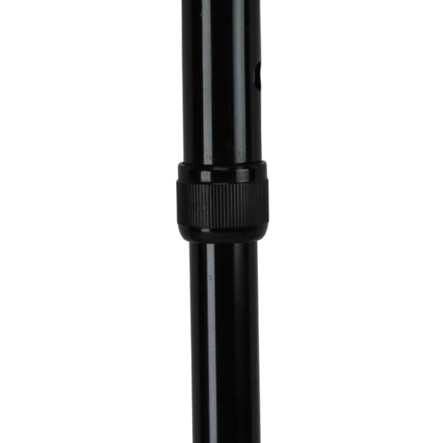 Blue Jay Soft Foam Offset Handle Cane, Black, Adjustable Aluminum Walking Cane with Wrist Strap