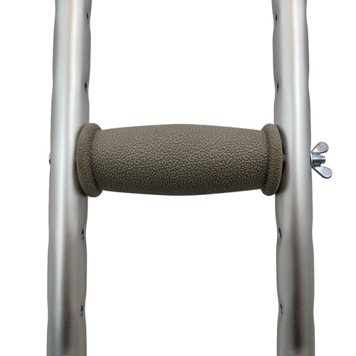 Durable Aluminum Crutches for Tall Adults 5'10" to 6'6" - 350lb Capacity - Case of 8 Pairs