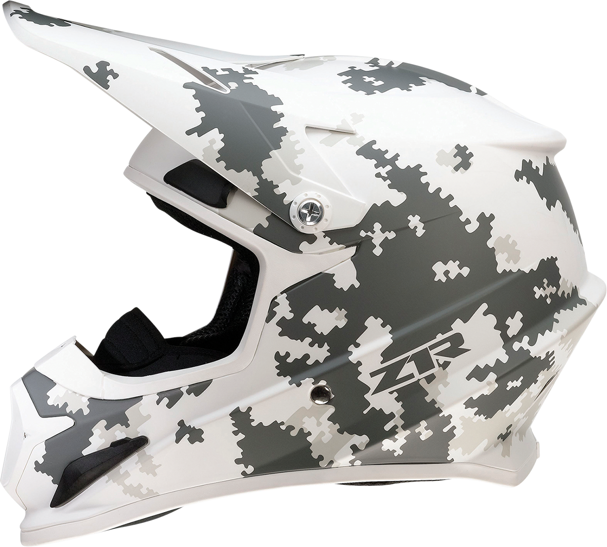 Z1R, Z1R Rise Snow Helmet - Digi Camo White/Gray XS - Injection Molded Polycarbonate Shell and Ventilation System