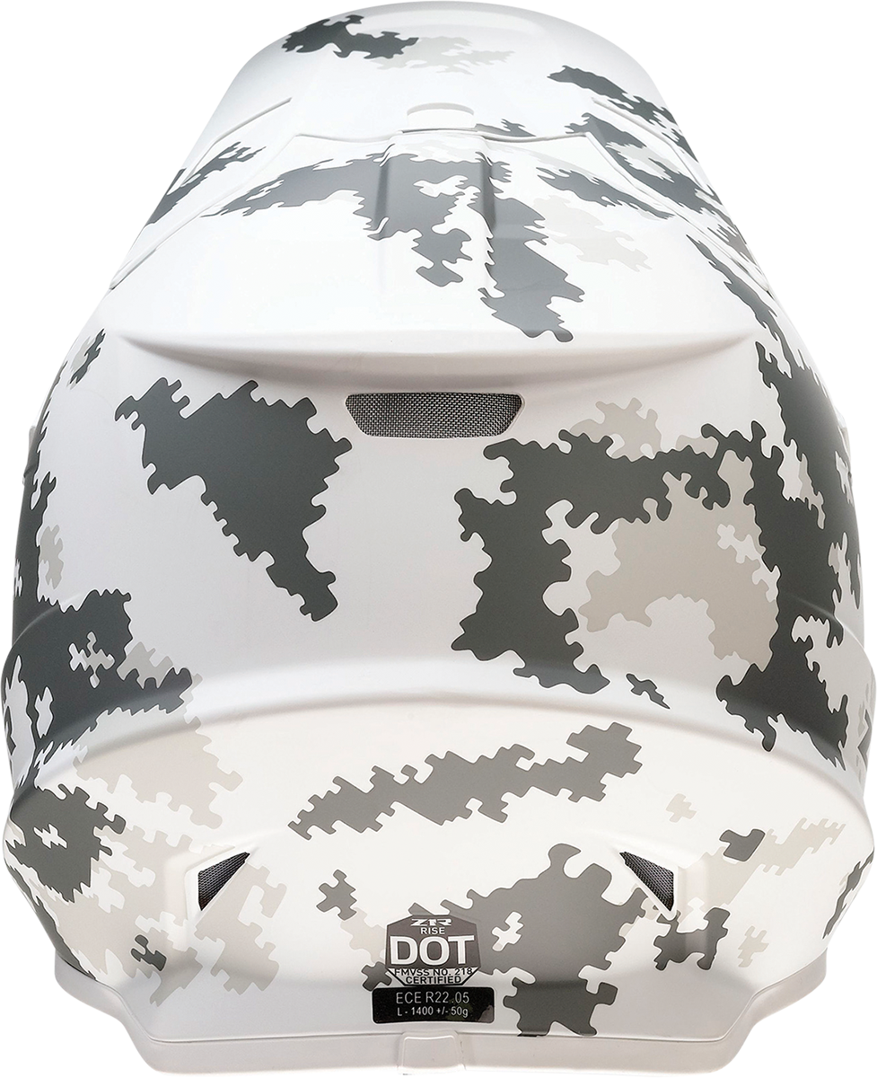 Z1R, Z1R Rise Snow Helmet - Digi Camo White/Gray XS - Injection Molded Polycarbonate Shell and Ventilation System